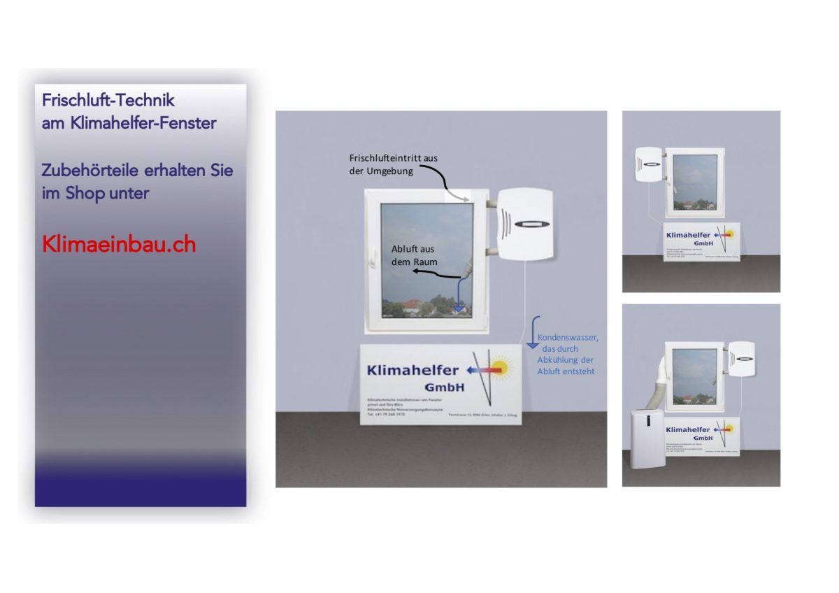Klimagerät am gekippten Fenster eingebaut Preise Kosten | Klimahelfer GmbH