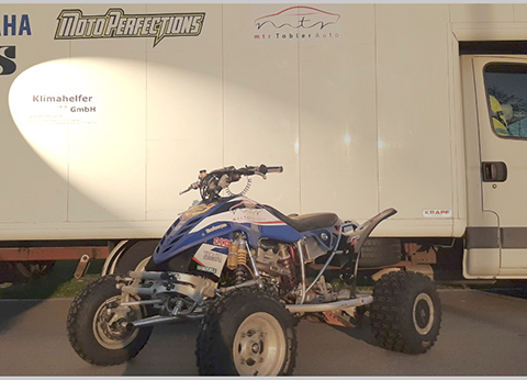 Quad vor Transport LKW Roman Tobler