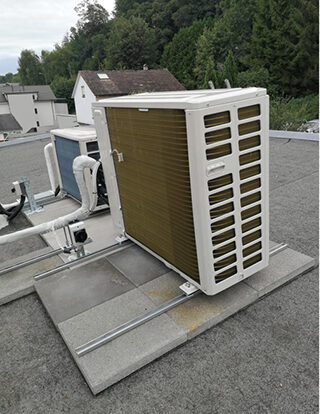 Aussengerät Split Klimaanlage Klimahelfer GmbH Einbau
